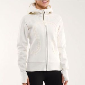 Rare Lululemon Scuba Hoodie Limited Edition pleated tape in Ghost